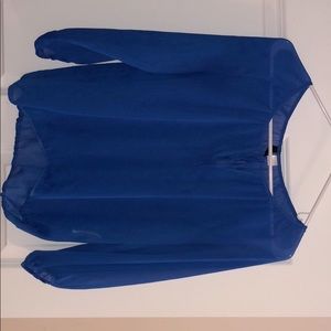 Blue translucent top from H&M